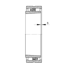 圆柱滚子轴承 NNU4948-S-K-M-SP, 根据 DIN 5412-4 标准的主要尺寸, 非定位轴承, 双列，带锥孔，锥度 1:12 ，可分离, 带保持架，减小的径向内部游隙，限制公差