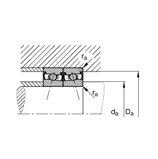 主轴轴承 HCS71906-C-T-P4S, 调节，成对安装，接触角 α = 15°，两侧唇密封，非接触，限制公差