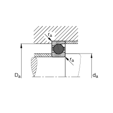 主轴轴承 HCB7012-C-T-P4S, 调节，成对或单元安装，接触角 α = 15°，陶瓷球，限制公差