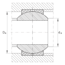 关节轴承 GE30-PB, 根据 DIN ISO 12 240-1 标准，尺寸系列 K，需维护