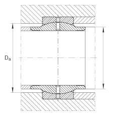 关节轴承 GE32-LO, 根据 DIN ISO 12 240-1 标准，需维护