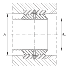 关节轴承 GE38-ZO, 根据 DIN ISO 12 240-1 标准，英制尺寸，需维护